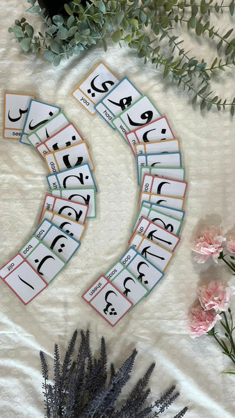 Coloured Arabic Flash Cards