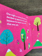 Prophet Ibrahim board book depicted in a bright and colorful board book with simple language