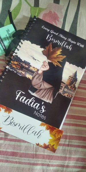 Hijabi Girl Customized Notebook